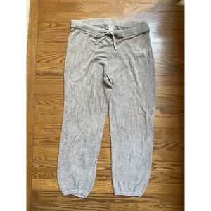 Barefoot dreams size L cozychic ultralite taupe/tan lounge joggers